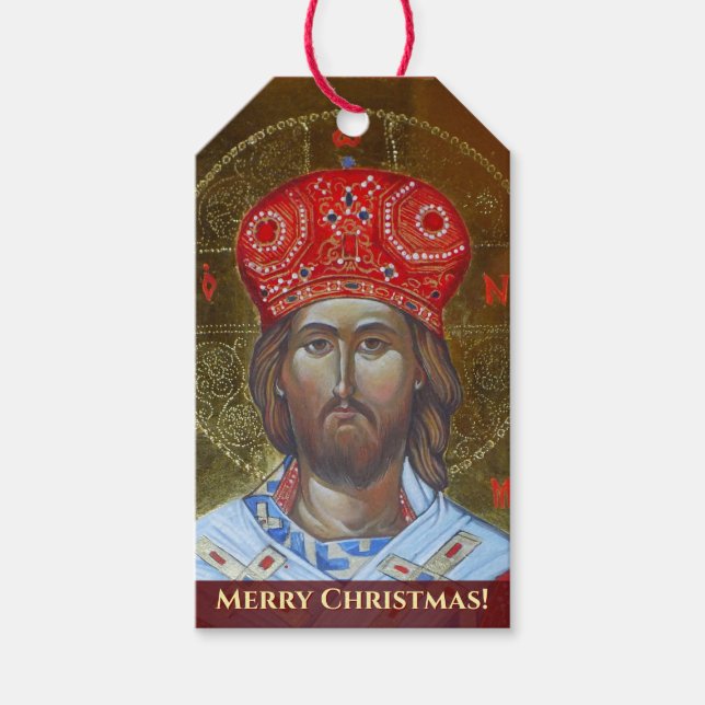 Jesus Kristus Den Evige Store Prästen Presentetikett (Framsidan)