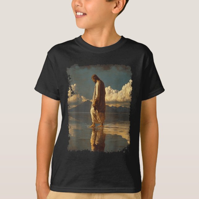 Jesus Kristus Design  T Shirt (Framsida)