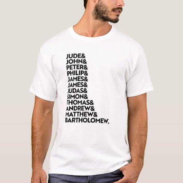 Jesus Kristus Disciples Bible Verse Christian Gift T Shirt (Framsida)