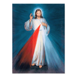 Jesus Kristus Divine Mercy Helig Heart of Jesus Fototryck