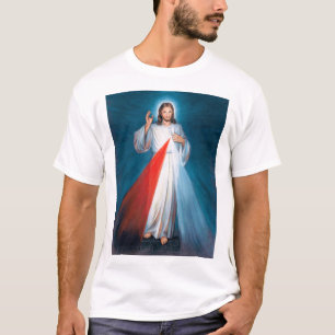 Jesus Kristus Divine Mercy Helig Heart of Jesus T Shirt