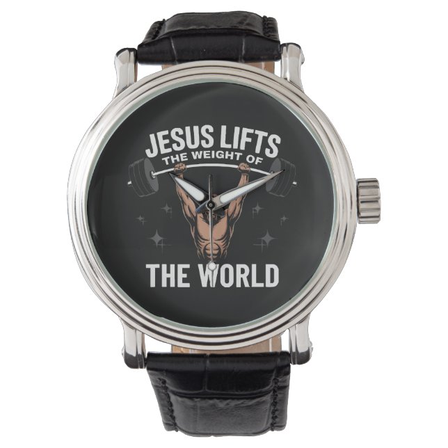 Jesus Kristus dödlyft Armbandsur (Framsida)