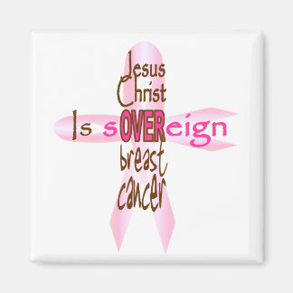Jesus Kristus dominerar över bröstcancer Magnet