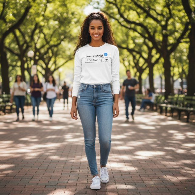 Jesus Kristus efter bibeltron Womens TShirt T Shirt (Skapare uppladdad)