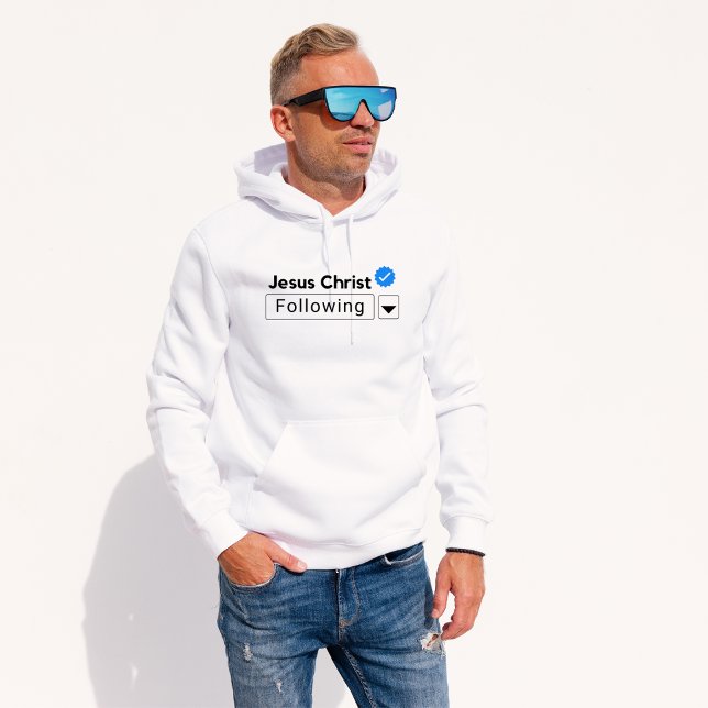 Jesus Kristus efter Bible Verse Faith Christian Hoodie (Skapare uppladdad)