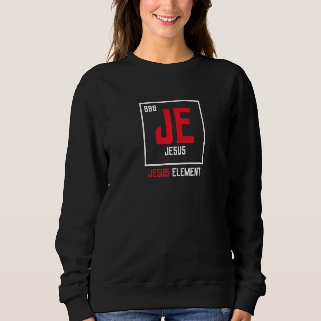 Jesus Kristus Element Periodiska Systemet Kemist T Shirt (Framsida)