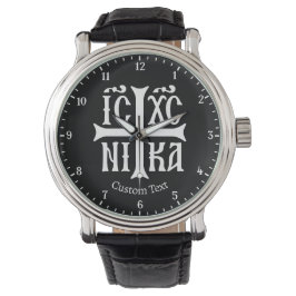 Jesus Kristus erövrar emblem Armbandsur