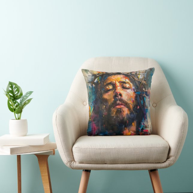 Jesus Kristus Expressionism Kudde (Stol)