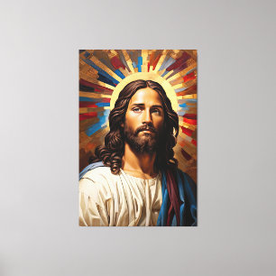Jesus Kristus - Faith ljus Canvastryck
