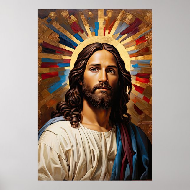 Jesus Kristus - Faith ljus Poster (Framsidan)