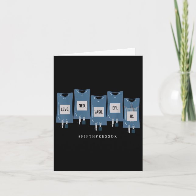 Jesus Kristus Femte Pressor Ful Code Nurse Icu Nur Kort (Framsida)