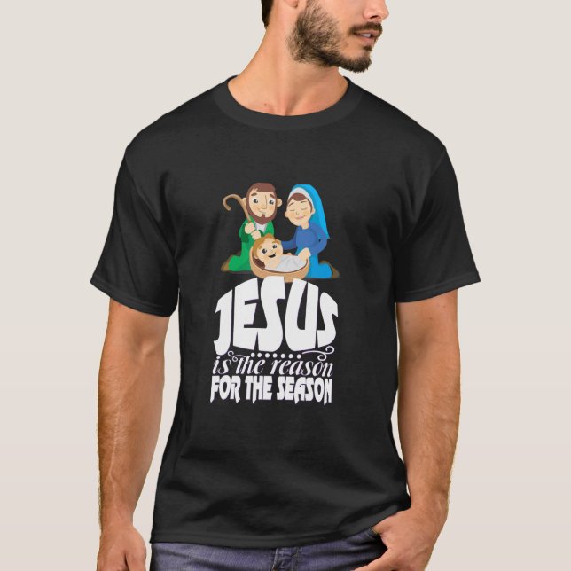 Jesus Kristus födelsedag T Shirt (Framsida)