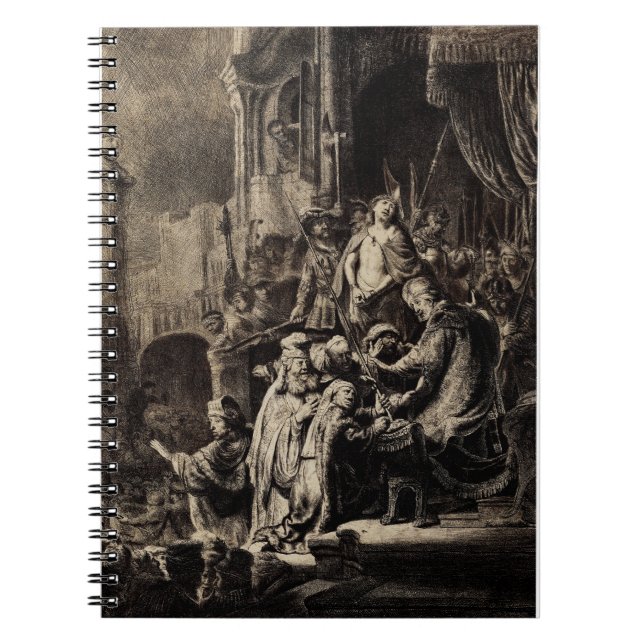 Jesus Kristus före Pilatus Anteckningsbok (Framsidan)