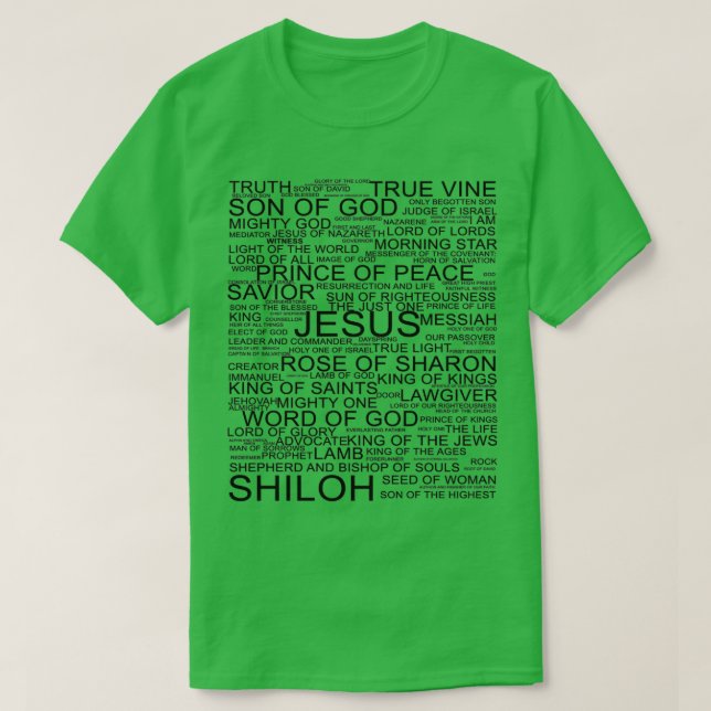 Jesus Kristus hela namn T Shirt (Design framsida)