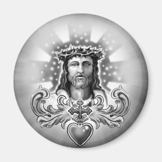 Jesus Kristus Helig Heart Design Magnet