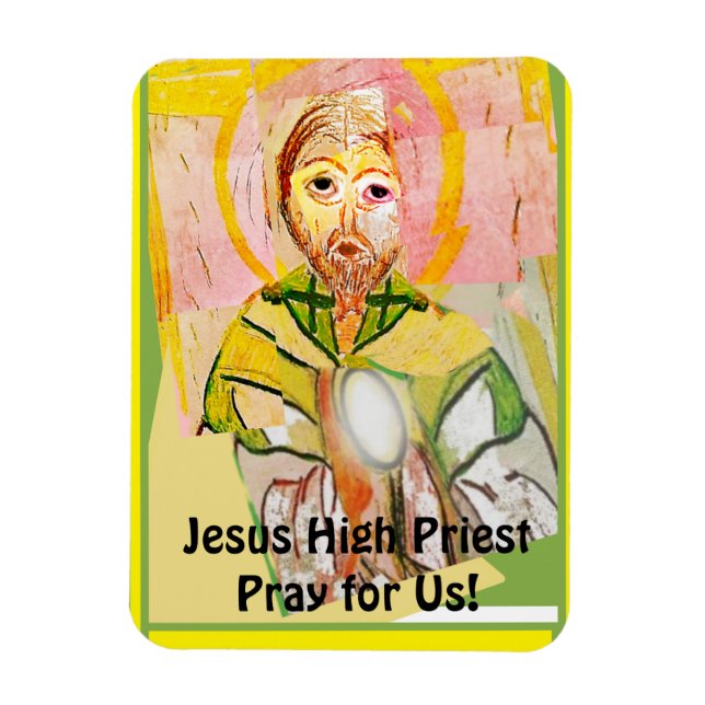 Jesus Kristus Höga pristerkortet Magnet (Vertikal)