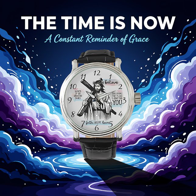 Jesus Kristus Holding A Kor Armbandsur (Skapare uppladdad)