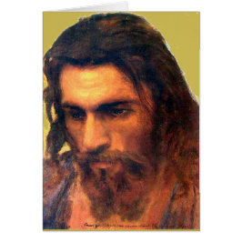 Jesus Kristus huvudstudie före 1872 av I. Kramskoi OBS Kort