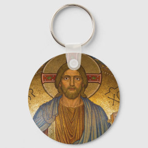Jesus Kristus IC XC-knappnyckelkedja Nyckelring
