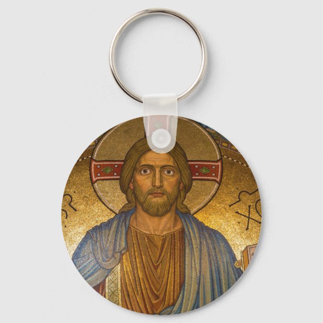 Jesus Kristus IC XC-knappnyckelkedja Nyckelring (Framsida)