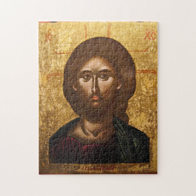 Jesus Kristus Icon av Emmanuel Lampardos Pussel (Vertikal)