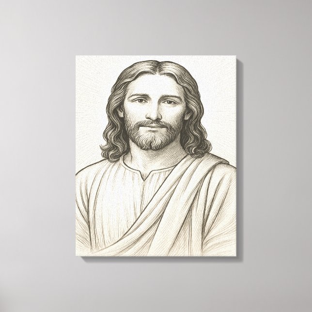 Jesus Kristus Illustration™ LDS Art Canvastryck (Framsida)