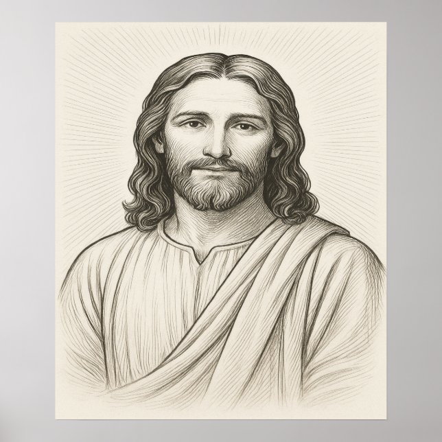 Jesus Kristus Illustration™ LDS Art Poster (Framsidan)