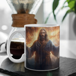 Jesus Kristus in Clouds version 5 Kaffemugg
