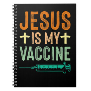 Jesus Kristus Jesus är mitt vaccin Christi Anteckningsbok