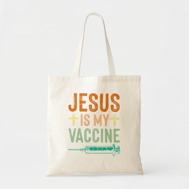 Jesus Kristus Jesus är mitt vaccin Christi Tygkasse (Framsidan)