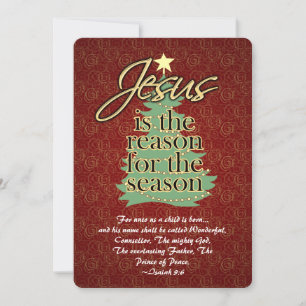 Jesus Kristus jul Flat Hälsning Julkort