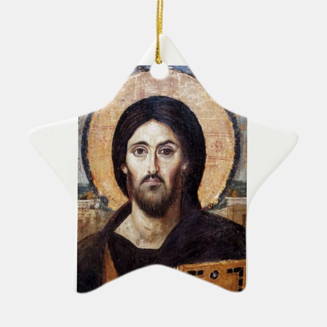 Jesus Kristus Julgransprydnad Keramik (Framsidan)