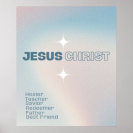 Jesus Kristus / Kärlek / Encouragement / Ombre Poster