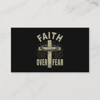 Jesus Kristus Kor Faith över rädsla Visitkort