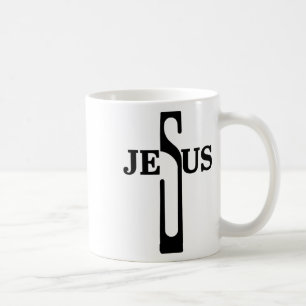 Jesus Kristus Kors Kristet Tro På Gud Mäns Lätt Kaffemugg