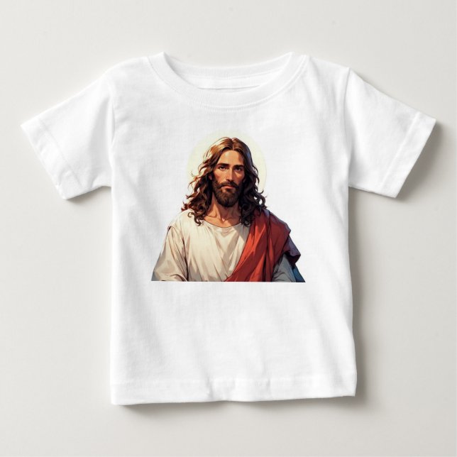 Jesus Kristus Kristet Baby T-Shirt (Framsida)
