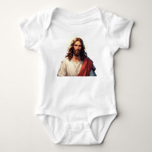 Jesus Kristus Kristet Babykroppströja T Shirt