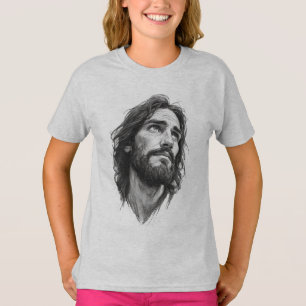Jesus Kristus Kristet Flick-T-Shirt T Shirt