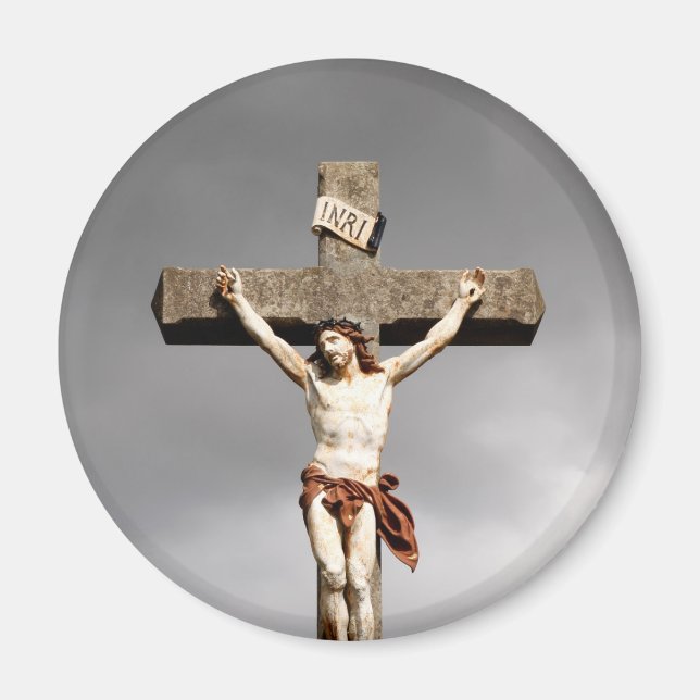 Jesus Kristus, krockskulptur Magnet (Framsidan)