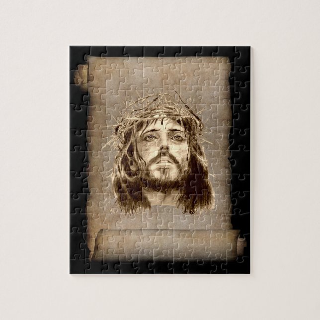 Jesus Kristus Krona av Thorns på Rullan Pussel (Vertikal)