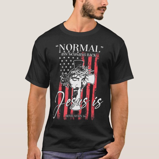 Jesus Kristus Krona i Thorns Religiösa Christian F T Shirt (Framsida)