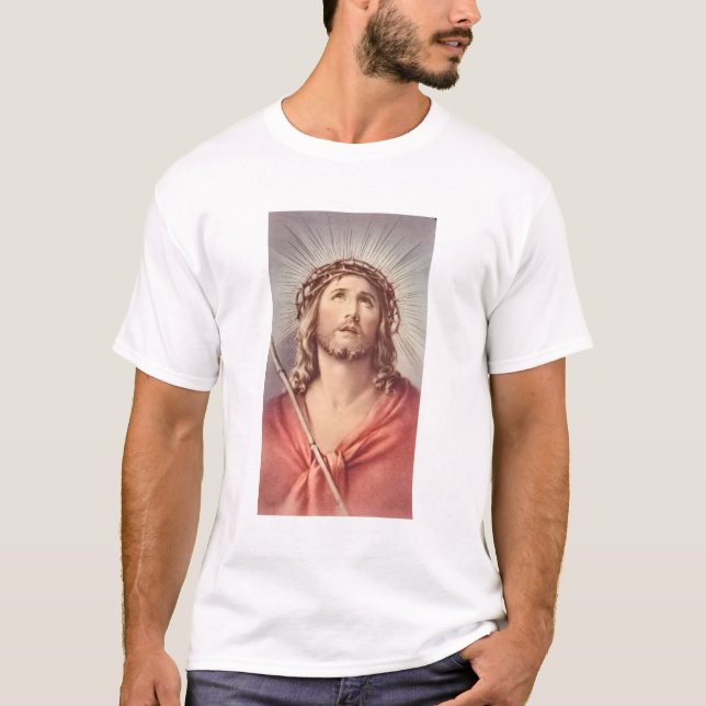 Jesus Kristus Krona med många Krona T Shirt (Framsida)
