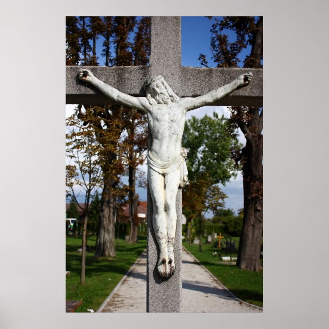 Jesus Kristus krossad Poster (Framsidan)