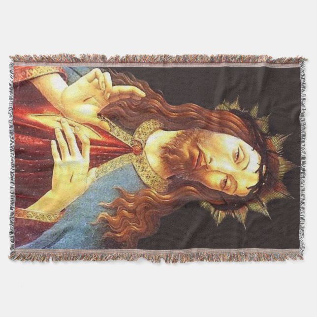Jesus Kristus Kung 2 Throw Blanket - Cristo Rey Filt (Framsidan)