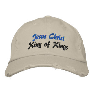 Jesus Kristus Kung i Kung Cap Broderad Keps