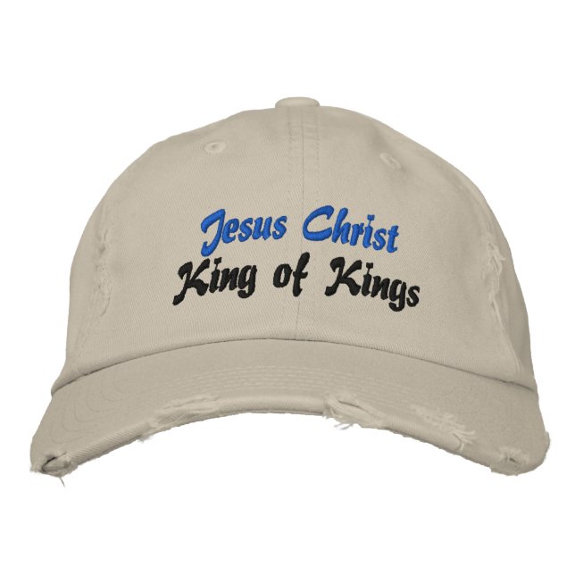 Jesus Kristus Kung i Kung Cap Broderad Keps (Framsida)