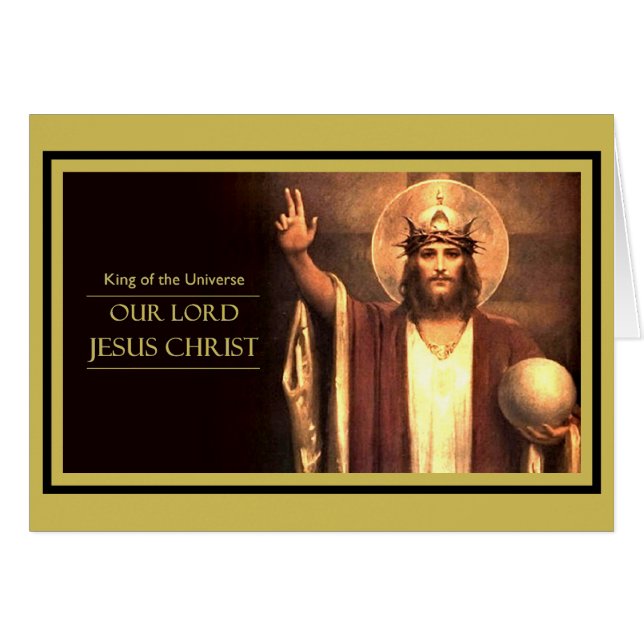 Jesus Kristus Kung i universum OBS Kort (Framsidan Horizontal)