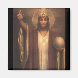 Jesus Kristus Kung i världen Magnet