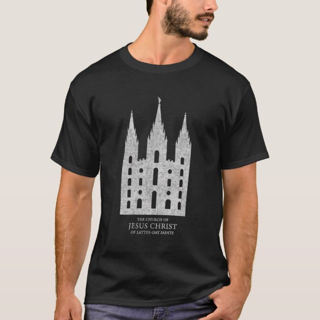 Jesus Kristus kyrka av Salt L. T Shirt (Framsida)