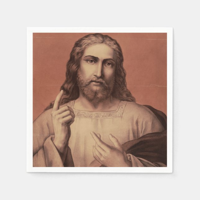 Jesus Kristus läraren  Pappersservett (Framsidan)